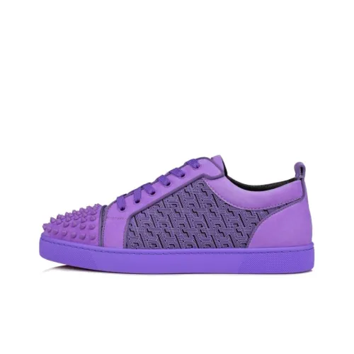 Christian Louboutin Скейтборд Кроссовки Низкие Топ Фиолетовые Мужские