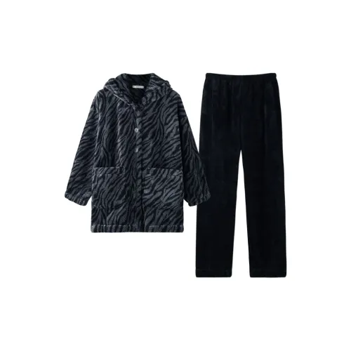 MEITENG R23226 Женские Черные Женские Пижамные Комплекты