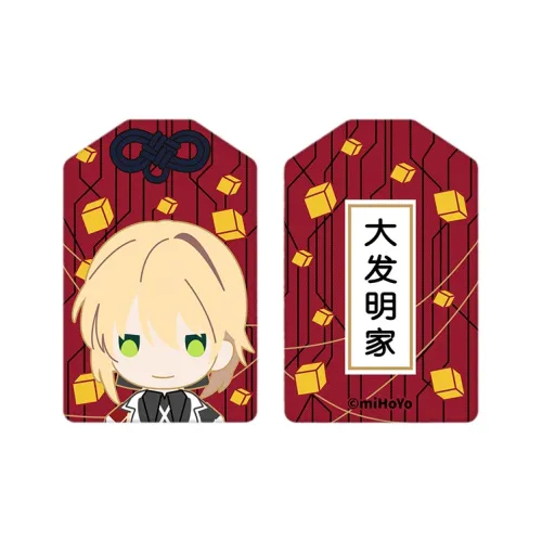 MIHOYO Honkai Impact 3 Мужской персонаж Тиби Удача Вышивка Талисман Подвеска Подвески Аниме-тематика