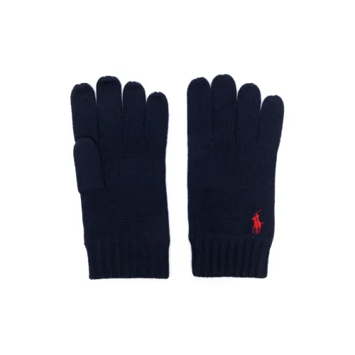 Вязаные перчатки Polo Ralph Lauren для мужчин морской синий