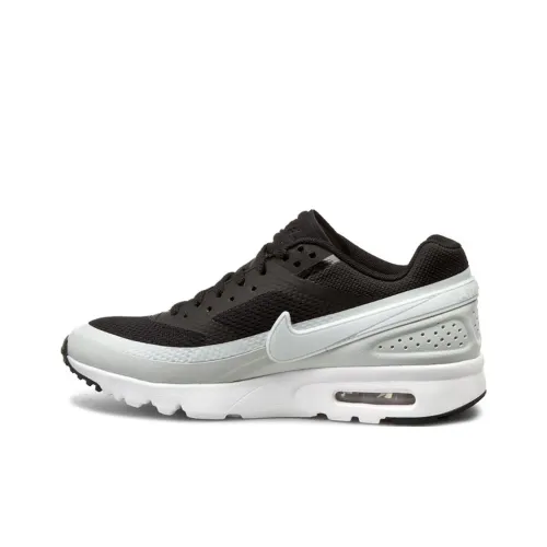 Nike Air Max BW Устойчивые к истиранию низкие беговые кроссовки унисекс черные белые