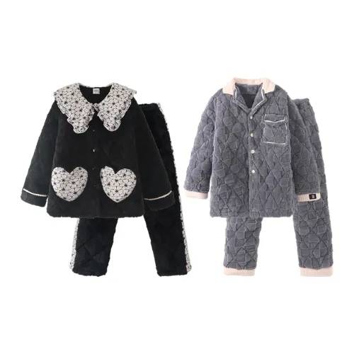 Chun Xi 19925 Женские Черный 19933 Мужской Серый Унисекс Пижамные комплекты