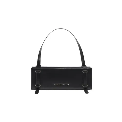 YProject Сумка Accordion из коровьей кожи сумка через плечо женская черная