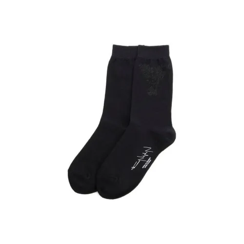 Yohji Yamamoto Черные мужские носки MID до икры