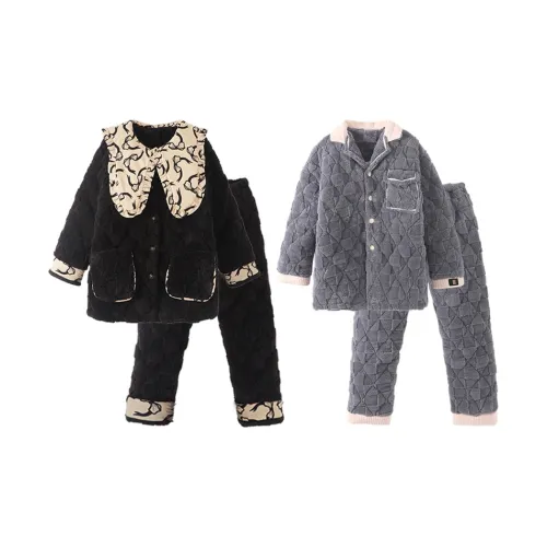 Chun Xi 19913 Женские Черный 19933 Мужской Серый Унисекс Пижамные комплекты