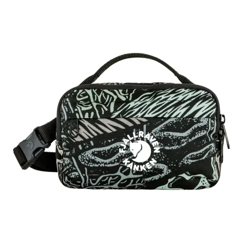 Fjallraven Kanken Переработанный полиэстер с хлопком бананка стандартная унисекс черный и зеленый