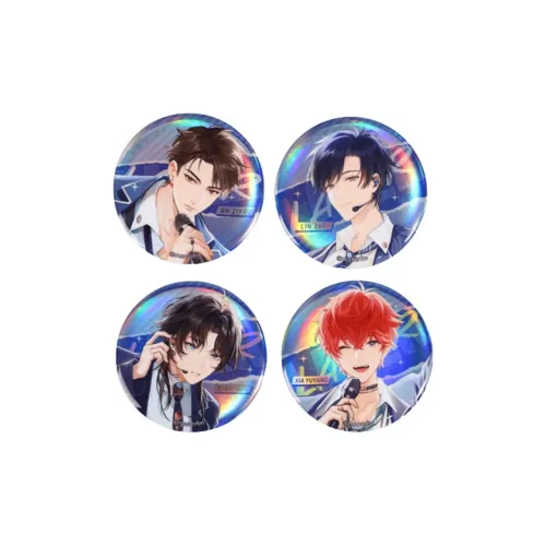 BEMOE Кошка Ухо FM Лазерный 'The Eighth Ло' Жестяной Значок Набор Мерч по IP