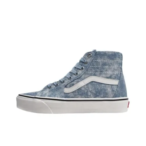 Vans SK8 Амортизация Износостойкие Высокие Кроссовки для Скейтбординга Унисекс Джинсовый Синий