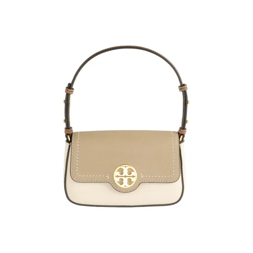 Tory Burch Кожа Плечевая Сумка Сумка через плечо Женская Бежевая и Коричневая