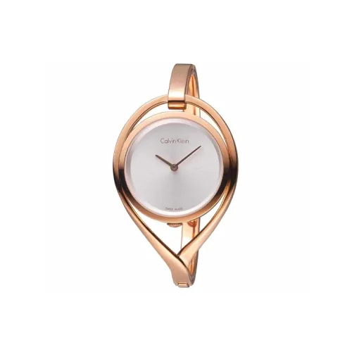 CALVIN KLEIN Женские часы Кварцевый механизм корпус из нержавеющей стали ремешок 29 мм серебристый циферблат