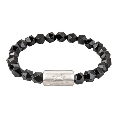 SIMPLE JOYS Желтый Тигр'S Eye Черный агат Воробей Камень Браслеты Унисекс