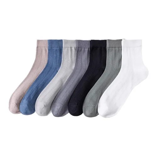 PLANDOO Носки Crew Мужские упаковка из 7 пар