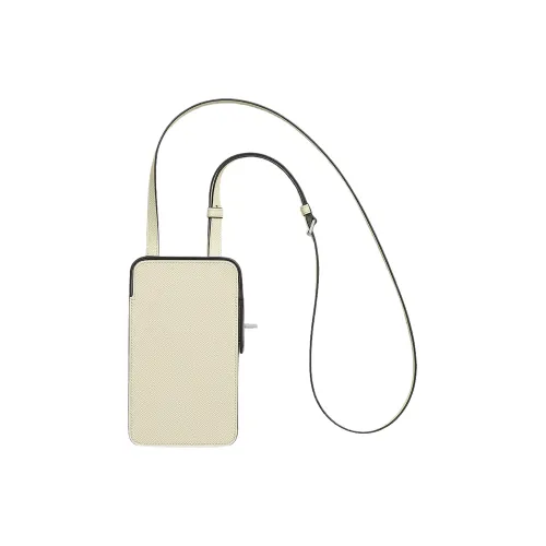 HERMES Hac A Bo Epsom Телячья кожа Одно плечо Через плечо Чехол для телефона Женские I2Nata Кремово-белый