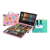 Детская подарочная коробка для рисования (розовая)
