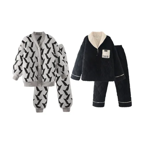 Chun Xi 19768 Женские Серый 19887 Мужской Черный Унисекс Пижамные комплекты