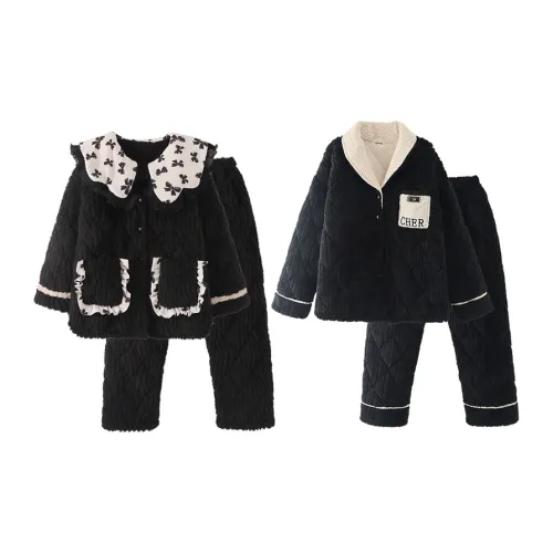 Chun Xi 19936 Женские Черный 19887 Мужской Черный Унисекс Пижамные комплекты