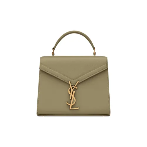 SAINT LAURENT Телячья кожа Сумка через плечо Сумка Мини Женская Земляной Желтый Зеленый