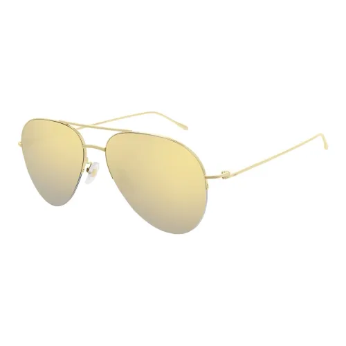 Cartier 18K Gold Aviator Sunglasses Unisex Gold