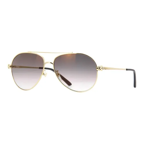 Cartier Metal Aviator Солнцезащитные очки Женские Золотые
