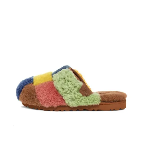 UGG TES Patchwork Slide Домашние тапочки Женские Многоцветные