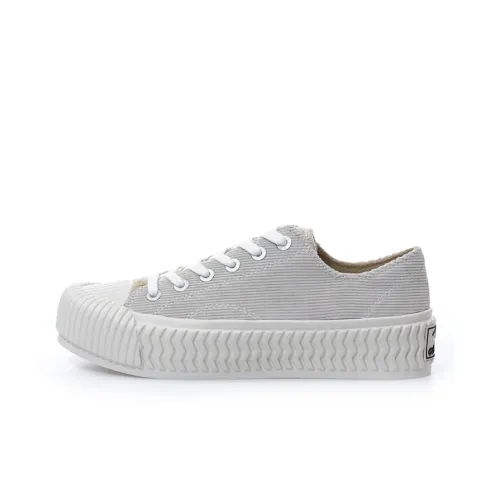 Excelsior Low-Top Canvas Shoes Smoke Gray White Unisex Экзельсиор Низкие Кеды Дымчатый Серый Белый Унисекс