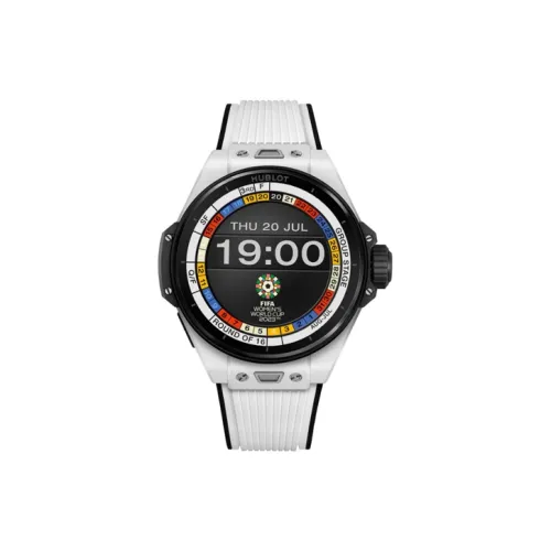 HUBLOT Big Bang Электронный Механизм Мужские часы Часы 44 мм Черный циферблат Керамика Чехол часов Резиновый ремешок