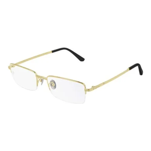 Cartier Металл Прямоугольные Оправы для Очков Мужские Золотые