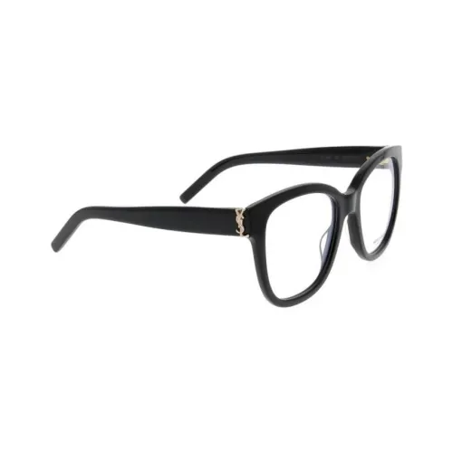 SAINT LAURENT Ацетат Нерегулярная форма Оправа для очков Женская Черная