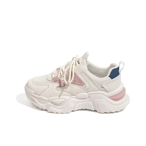 HUANQIU Повседневная обувь устойчивая к истиранию дышащая с увеличением высоты термическая низкий топ массивные кроссовки женские