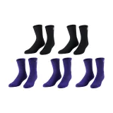 5 пар (Черный *2 + Фиолетовый *3)