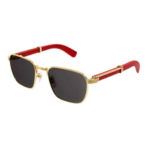 Cartier Металл Нерегулярная форма Солнцезащитные очки Женские Красный