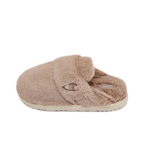 Champion Флисовые Домашние Тапочки Женские Коричневые