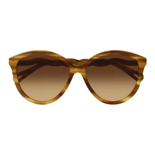 Chloe Ацетат Кошачий глаз Солнцезащитные очки Женские Черепаховый