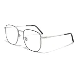 Чёрный Серебряный (с защитой от синего света, линзы 0 диоптрий)