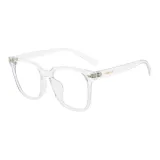 Прозрачный цвет, степень 0, анти-синий свет, плоская подошва, зеркальная поверхность