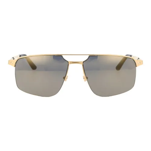 Cartier Metal Aviator Солнцезащитные очки Мужские Золотые