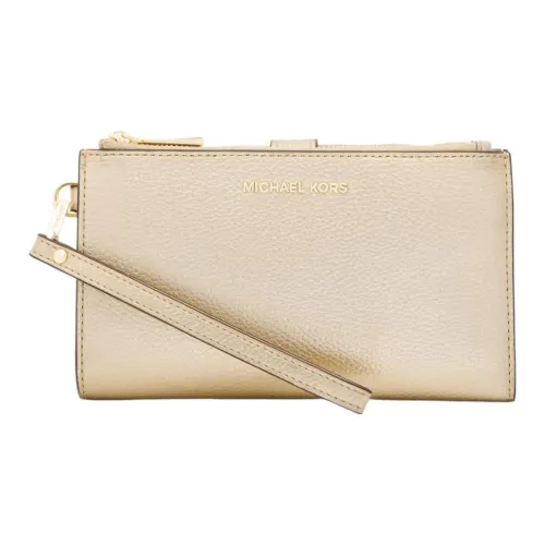 MICHAEL KORS Adele Кожа Запястье Сумка Клатч Кошелек Стандартный Женский Светлый Золото