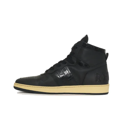 RHUDE Скейтборд Кроссовки High Топ Черные Мужские