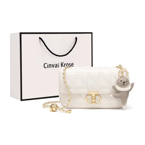 Simvay Clos Коровья кожа Сумка с цепочкой Сумка через плечо Маленькая квадратная сумка Маленькая женская Dunhill Milkshake