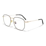 Чёрный Золото (с защитой от синего света, линзы 0 диоптрий)