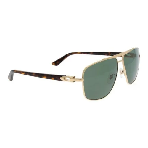 Cartier Металл Ацетат Квадратные Солнцезащитные очки Мужские Золотые