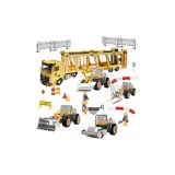 Трейлер + 4 Маленьких инженерных транспортных средства