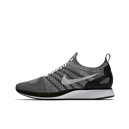 Nike Air Zoom Mariah Flyknit Шокабойеры Противоскользящие Низкие Беговые кроссовки Унисекс Черный Белый