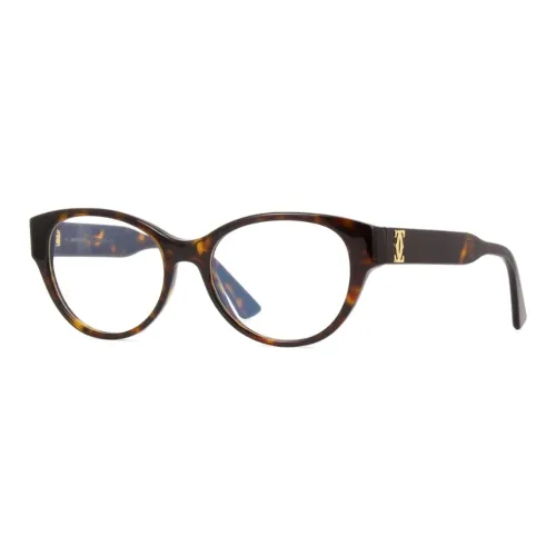 Cartier Ацетат Нерегулярная форма Оправа для очков Женские Коричневый