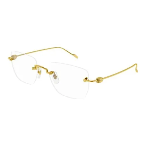Cartier Металл Нерегулярная форма Оправы для очков Мужской Золото