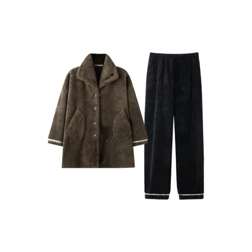 MEITENG R23231 Женские Оливково-зеленый Женские Пижамные комплекты