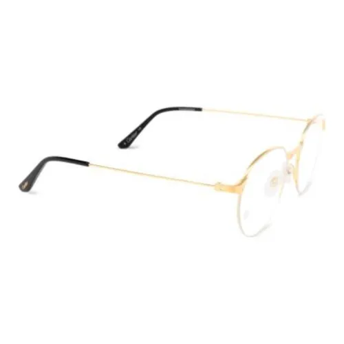 Cartier Титановый сплав β-титан Нерегулярная форма Оправа для очков Женская Золотая