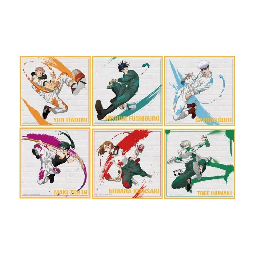 SUNRISEPOP Магическая битва Сезон 1 Комикс Character Collection Декоративная картонная упаковка с принтом Целая коробка 6 шт. Мерч по IP