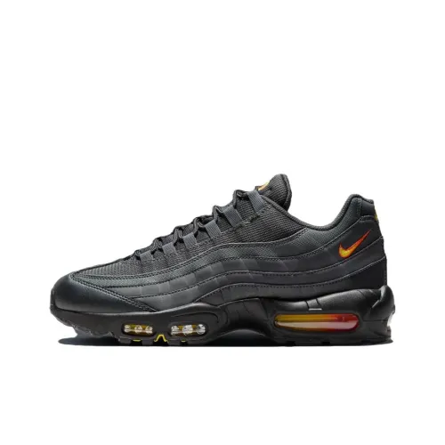 Nike Air Max 95 Low Топ Повседневная обувь Мужская Черная Красная