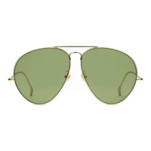 GUCCI Металл Aviator Солнцезащитные очки Мужские Золотые